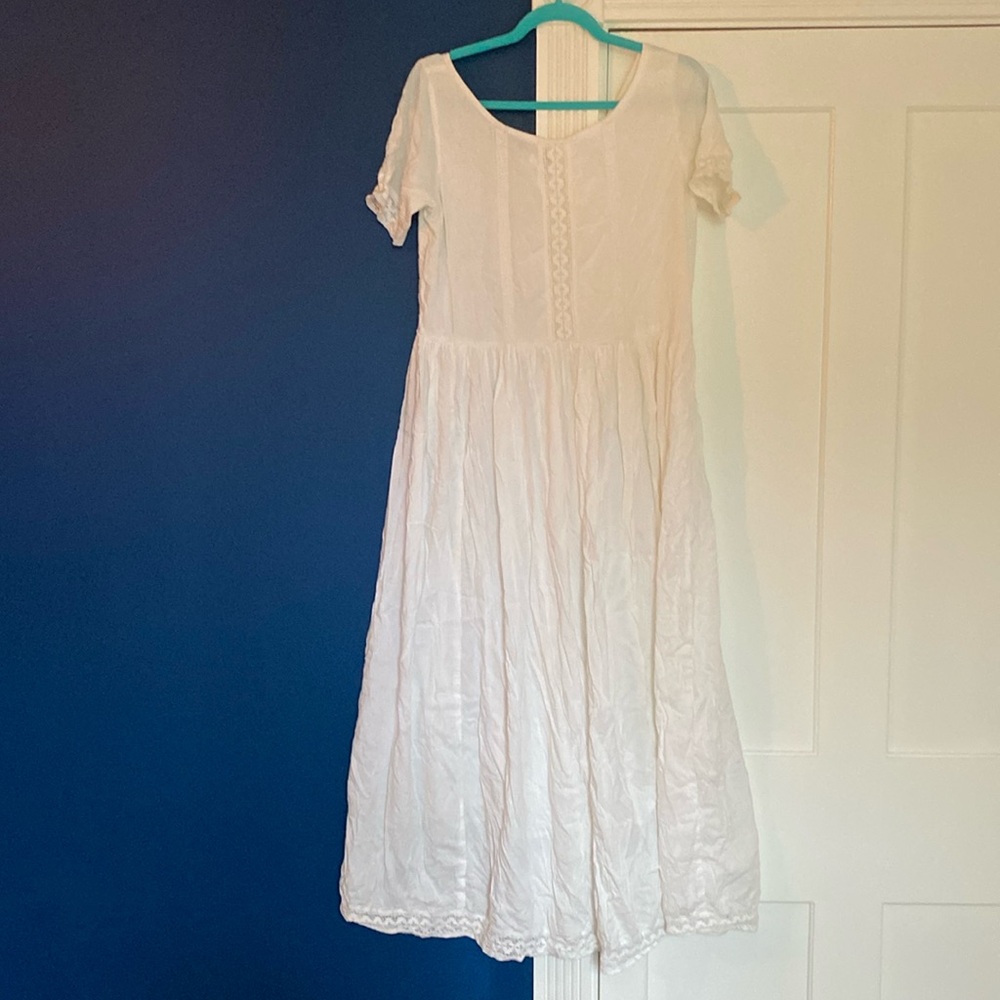 Boho white dress